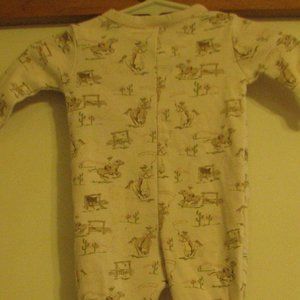 Cute Cowgirl Footie Pajamas